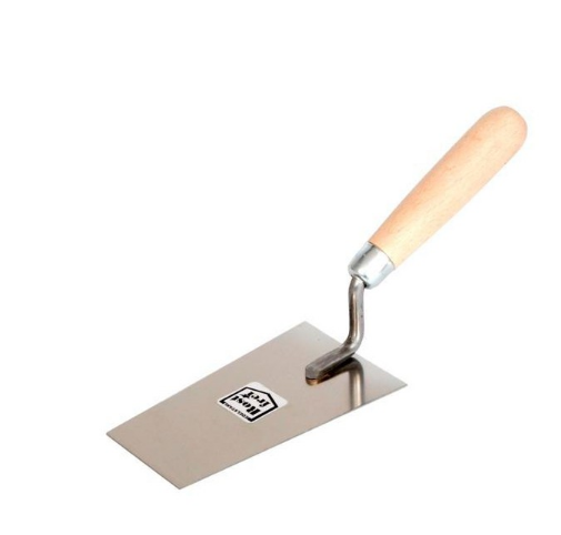 AWTools Kielnia trapeznowa nierdzewna 160mm uchwyt drewniany AW30253