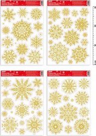 MFP paper Naklejka bożonarodzeniowa MFP brokat VA010 20x30cm