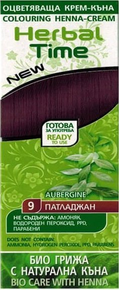 ENERGY OF VITAMINS HERBAL TIME Henna do włosów naturalna 9 Bakłażan