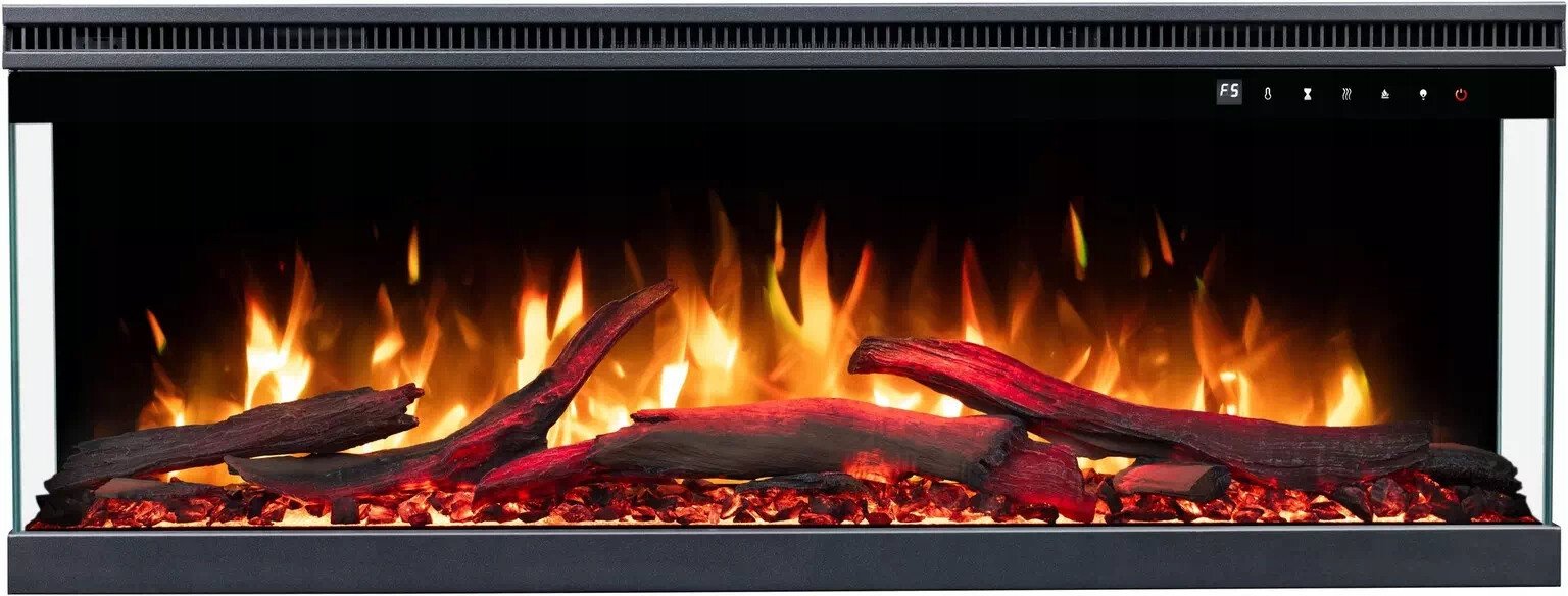 Aflamo Unique PRO 100 cm, Kominek elektryczny LED do zabudowy