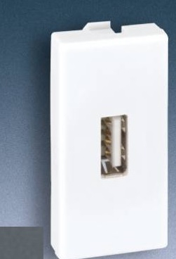 Kontakt-Simon Gniazdo K45/2 USB typ A żeńskie szary grafit - K128B/14