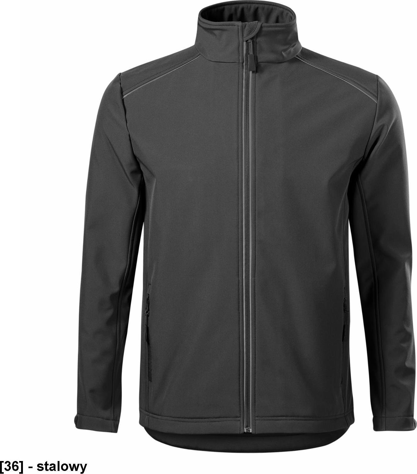 MALFINI Valley 536 - ADLER - Softshell kurtka męska, 300 g/m, 6% elastan, 94% poliester - stalowy XL