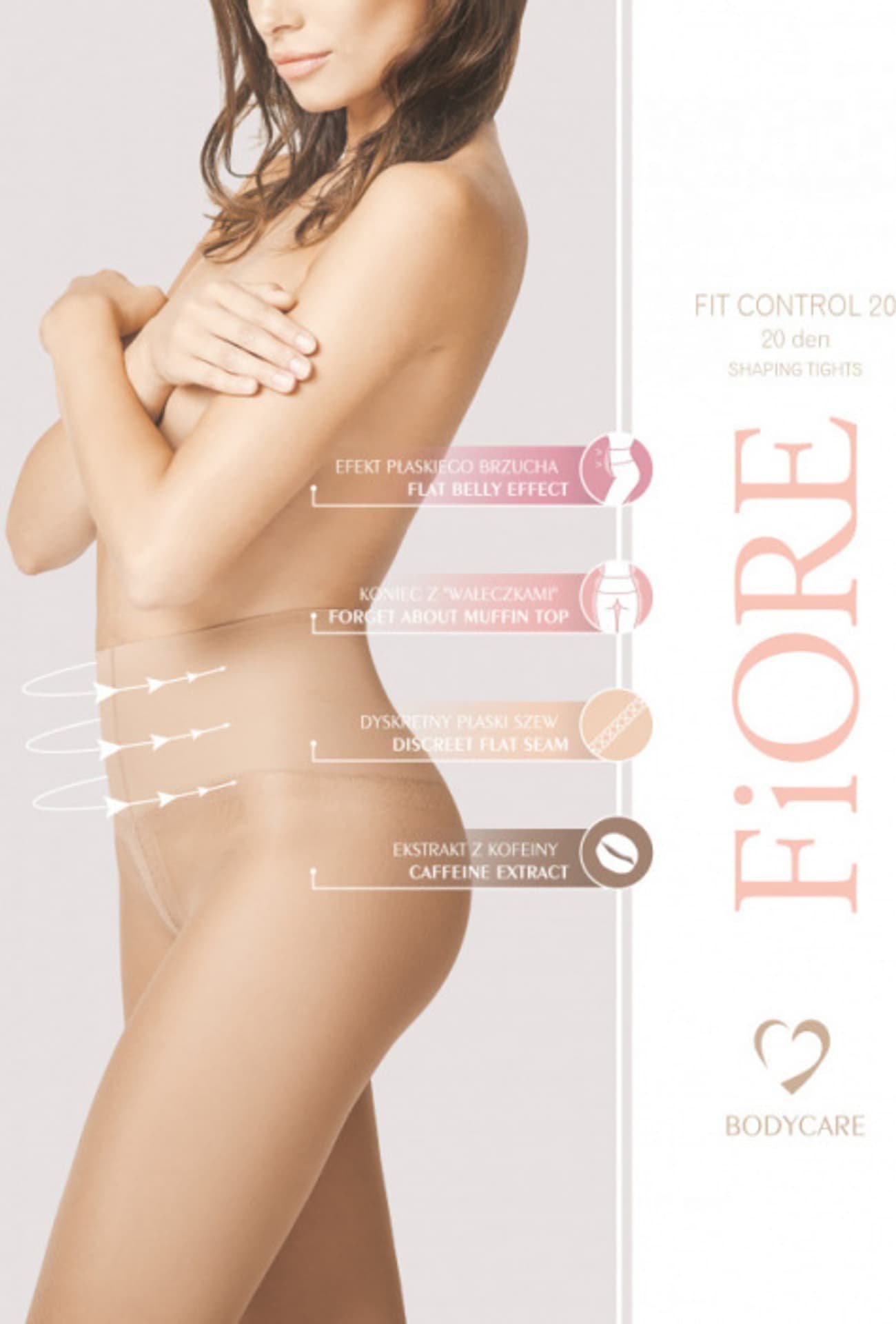 Fiore Rajstopy Fit Control 20 M5204 Black (Rozmiar 2)