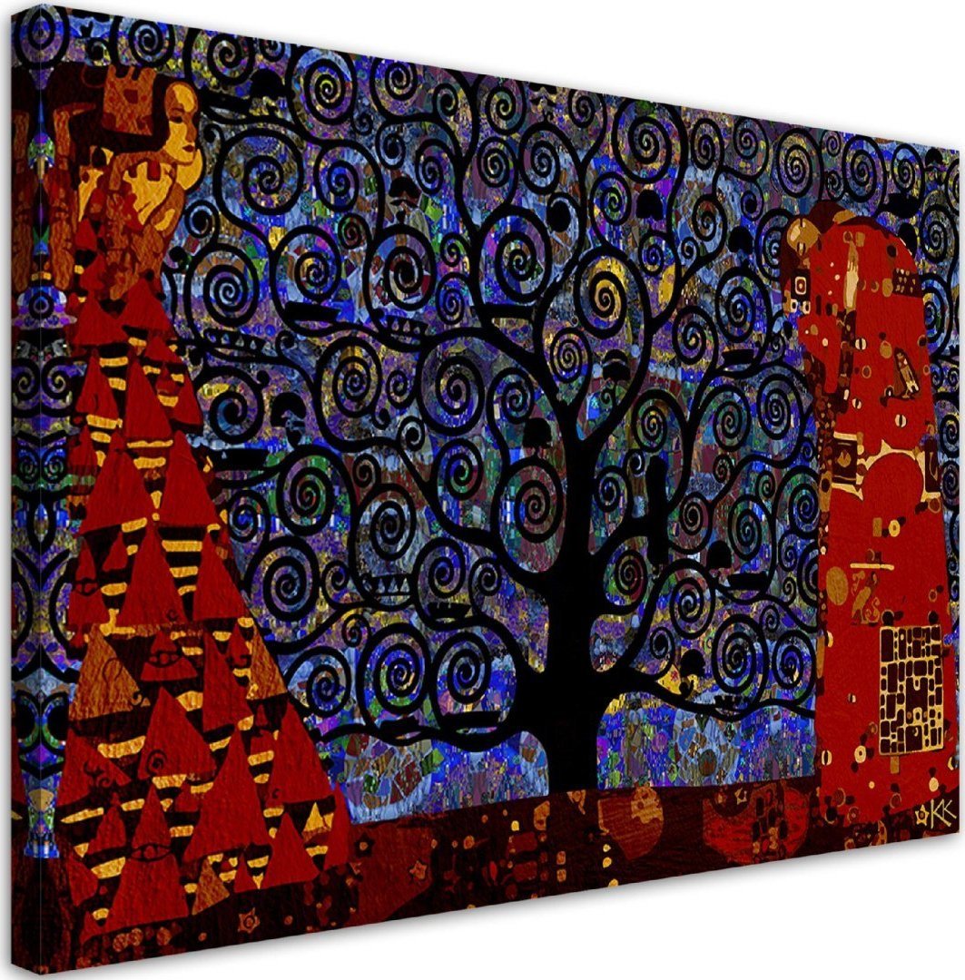 Feeby Obraz na płótnie, Gustav Klimt drzewo życia abstrakcja - 90x60