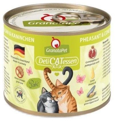 GranataPet DeliCatessen bażant i królik karma mokra dla kota 200g