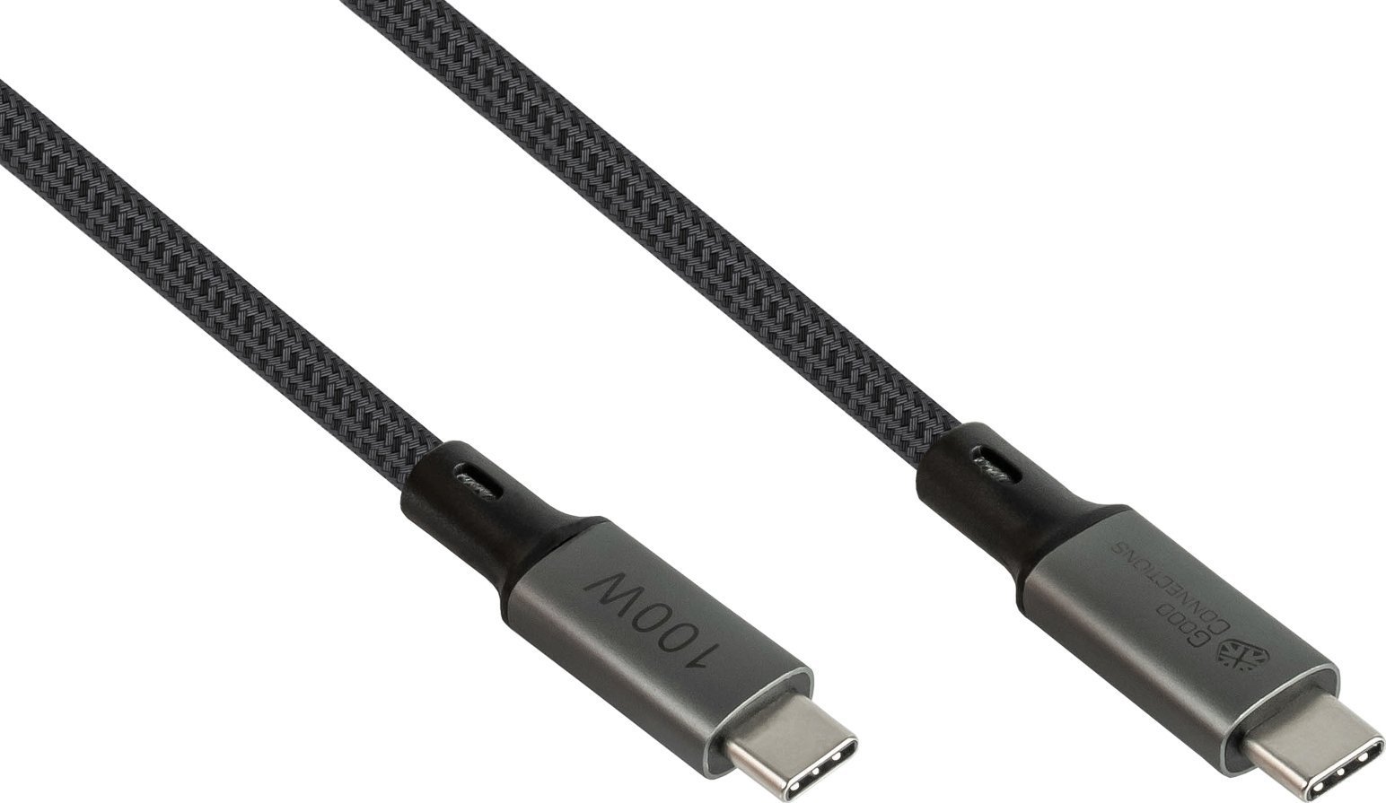 Kabel USB Good Connections USB-C - USB-C 1 m Szary (2402-T010A)