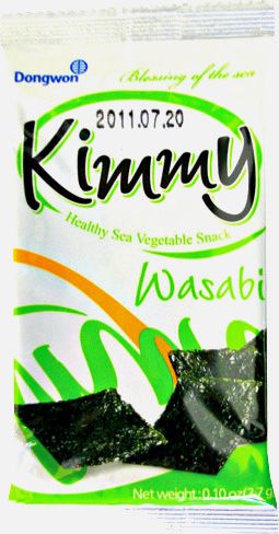 Dongwon Snacki z alg morskich Kimmy Wasabi 2,7g - Dongwon Yangban uniwersalny