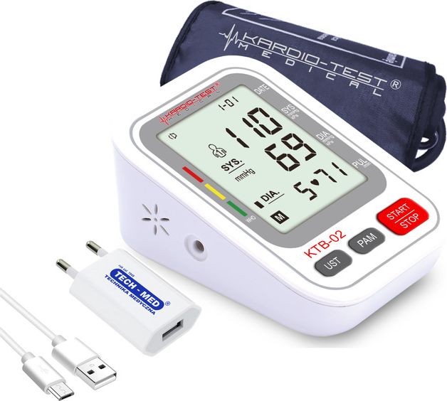 Ciśnieniomierz Tech-Med Ciśnieniomierz naramienny KARDIO-TEST MEDICAL KTB-02 z zasilaczem