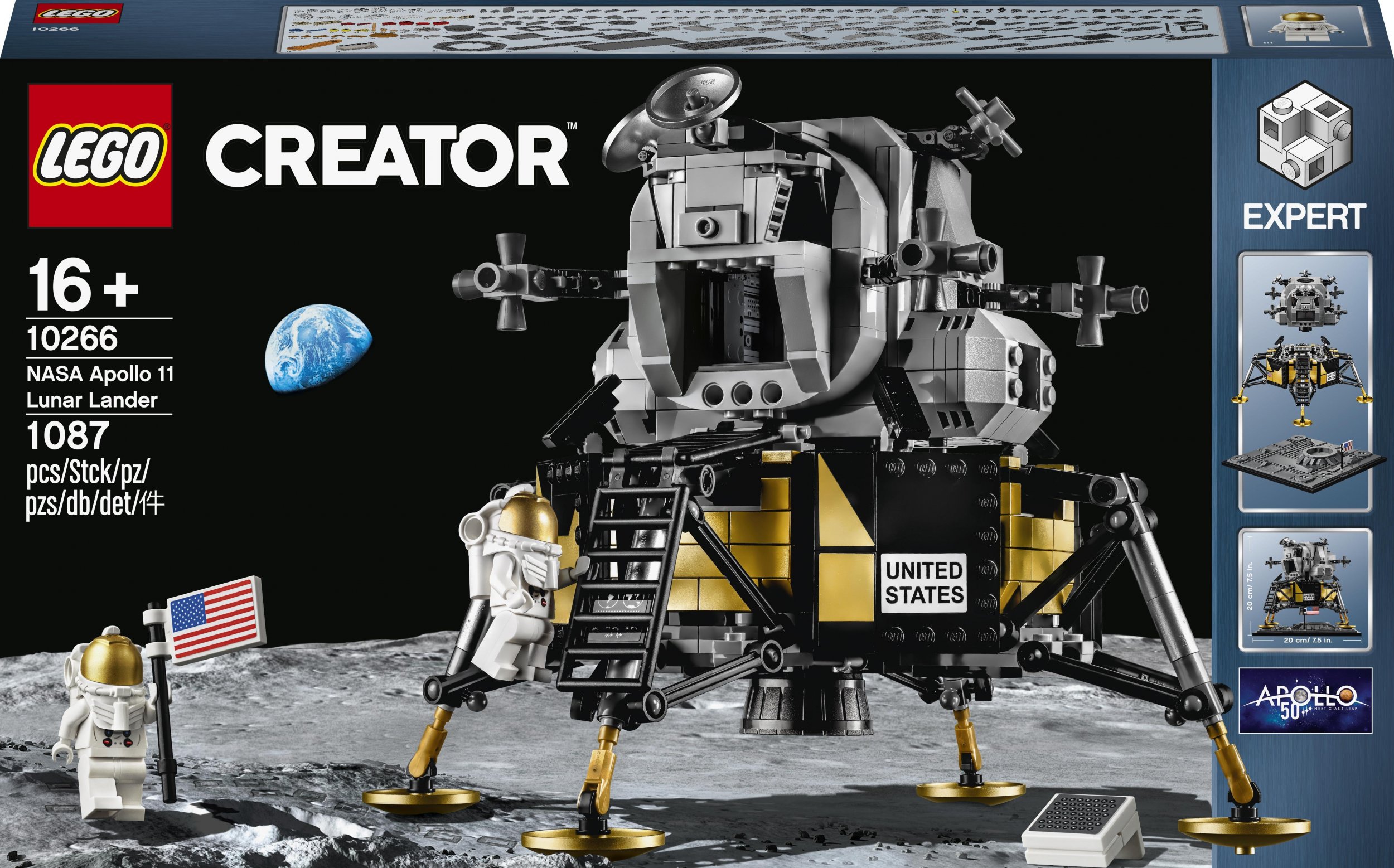 LEGO Creator Expert Lądownik księżycowy Apollo 11 NASA (10266)