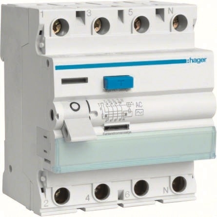 Hager Wyłącznik różnicowoprądowy 4P 40A 0,03A AC CDC440J