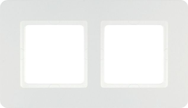 Hager Ramka 2-krotna biały aksamit lakierowany Q.7 10126189