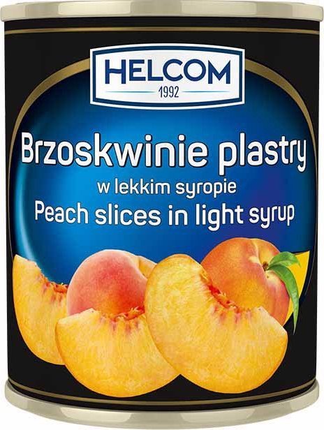 Helcom Helcom Brzoskwinie połówki w lekkim syropie 820 g
