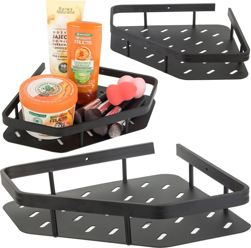 Verk Półka łazienkowa narożna do łazienki pod prysznic prysznicowa wisząca loft Półka łazienkowa narożna do łazienki pod prysznic prysznicowa wisząca