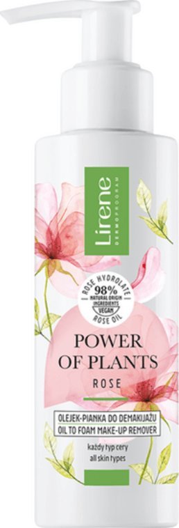 Lirene Power Of Plants Rose Olejek-Pianka do Demakijażu 145 ml