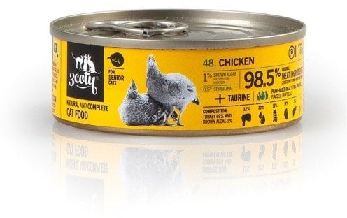 3Coty CHICKEN with Spirulina for Senior Cats 80g