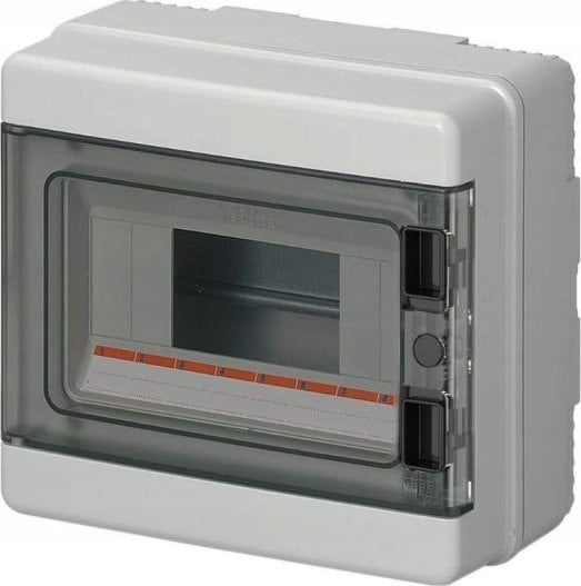 Elettrocanali Rozdzielnica modułowa PV 1x12 natynkowa drzwi transp. seria 620 IP65 280x220x100 szyna N+PE szara EC62012E