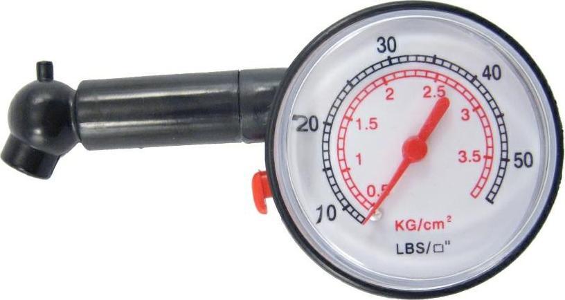 Carcommerce CIŚNIENIENIOMIERZ DO KÓŁ OKRĄGŁY METALOWY 0058