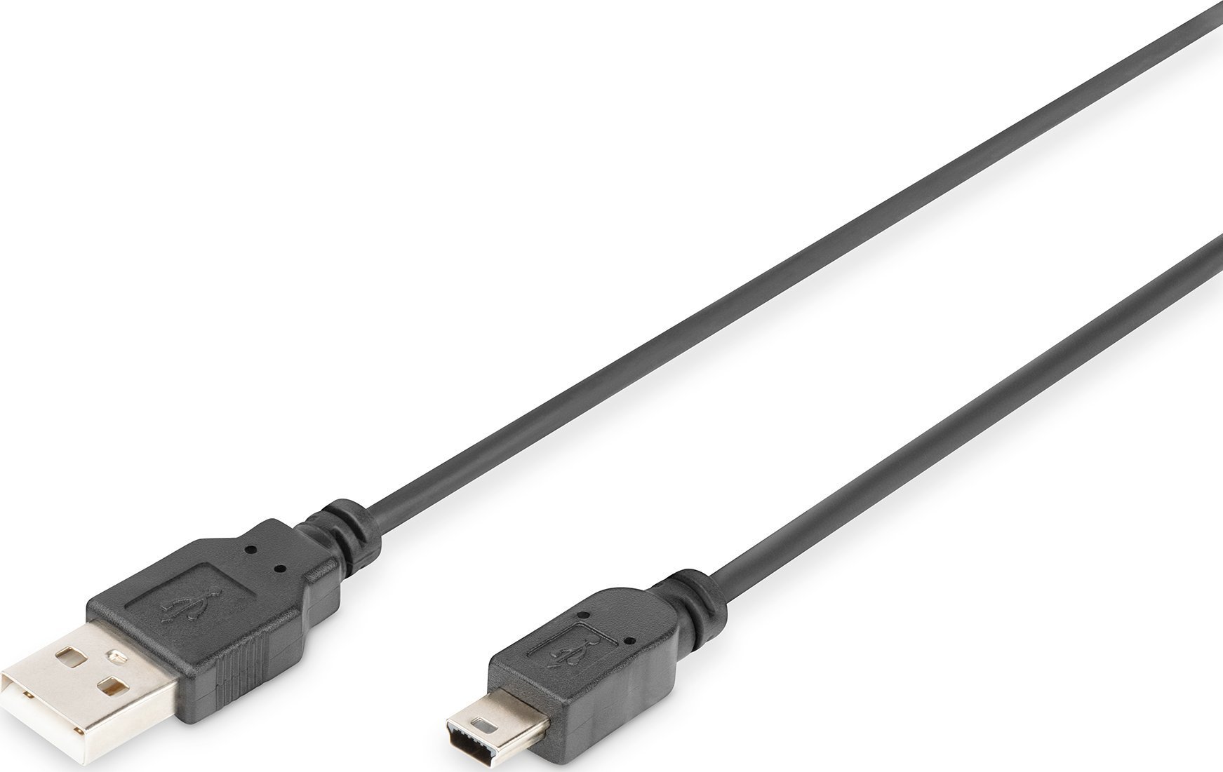 Kabel USB Digitus USB-A - miniUSB 3 m Czarny (DB-300130-030-S)
