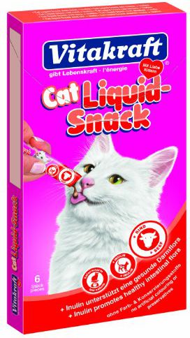 Vitakraft VITAKRAFT 6x15g CAT LIQUID-SNACK WOŁOWINA