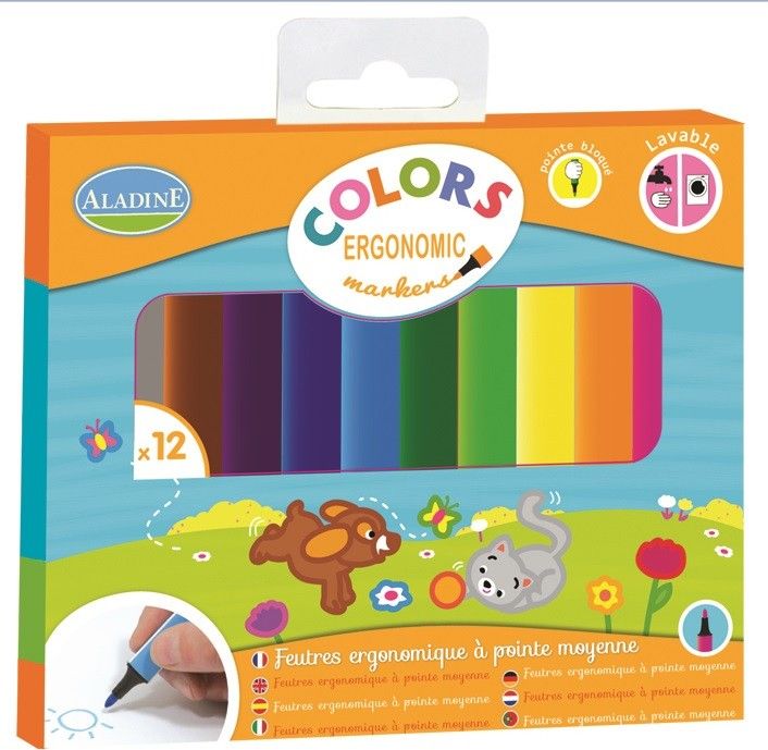 Aladine Markery o ergonomicznym kształcie