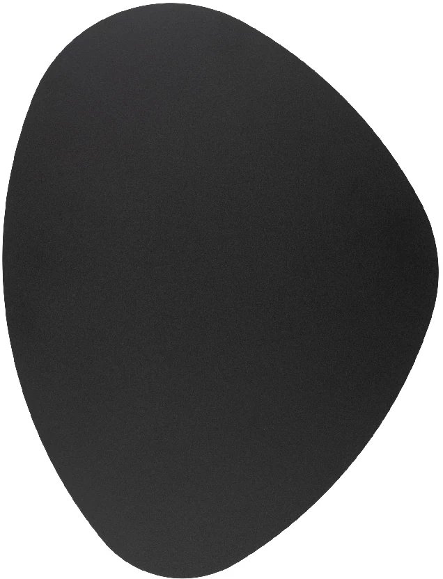 Minimalistyczny salonowy kinkiet Stone Black 10632 metalowy czarny