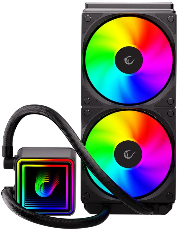 Chłodzenie wodne Rampage INFINITE V240 Chłodzenie wodne 240MM ARGB, miernik temperatury, czarne