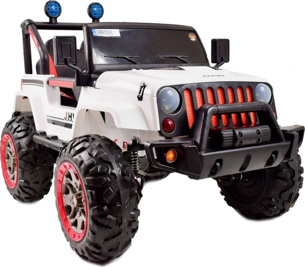 Super-Toys MEGA DZIP NA AKUMULATOR 4X4, FUNKCJA BUJANIA, PILOT/JHW5188