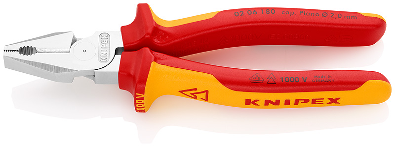 Knipex Szczypce uniwersalne izolowane 180mm (02 06 180)