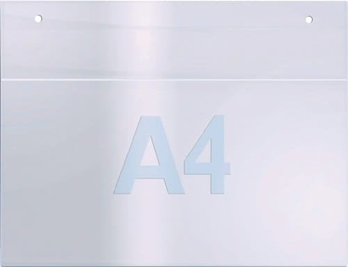 Twinco Uchwyt naścienny na prospekty DIN A4 poziomo akryl przezroczysty