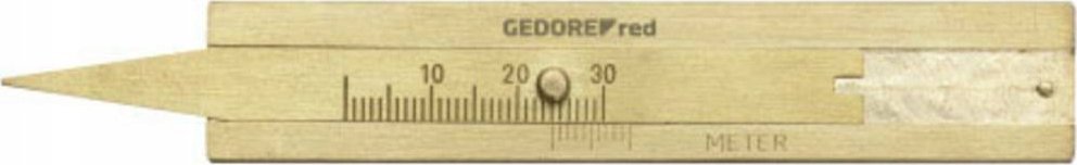 Gedore GEDORE red Tyre Dread Depth Gauge brass