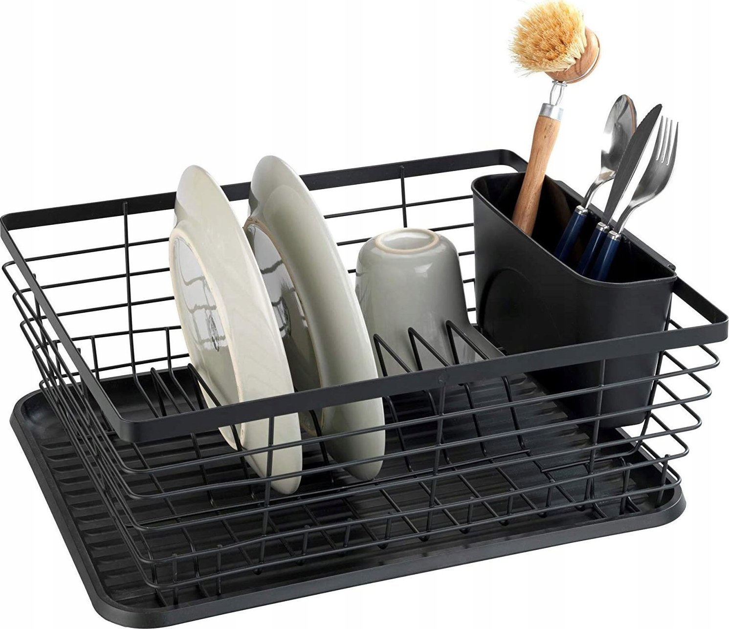 Wenko Ociekacz na naczynia DRIP, 36 x 30 cm, czarny, WENKO