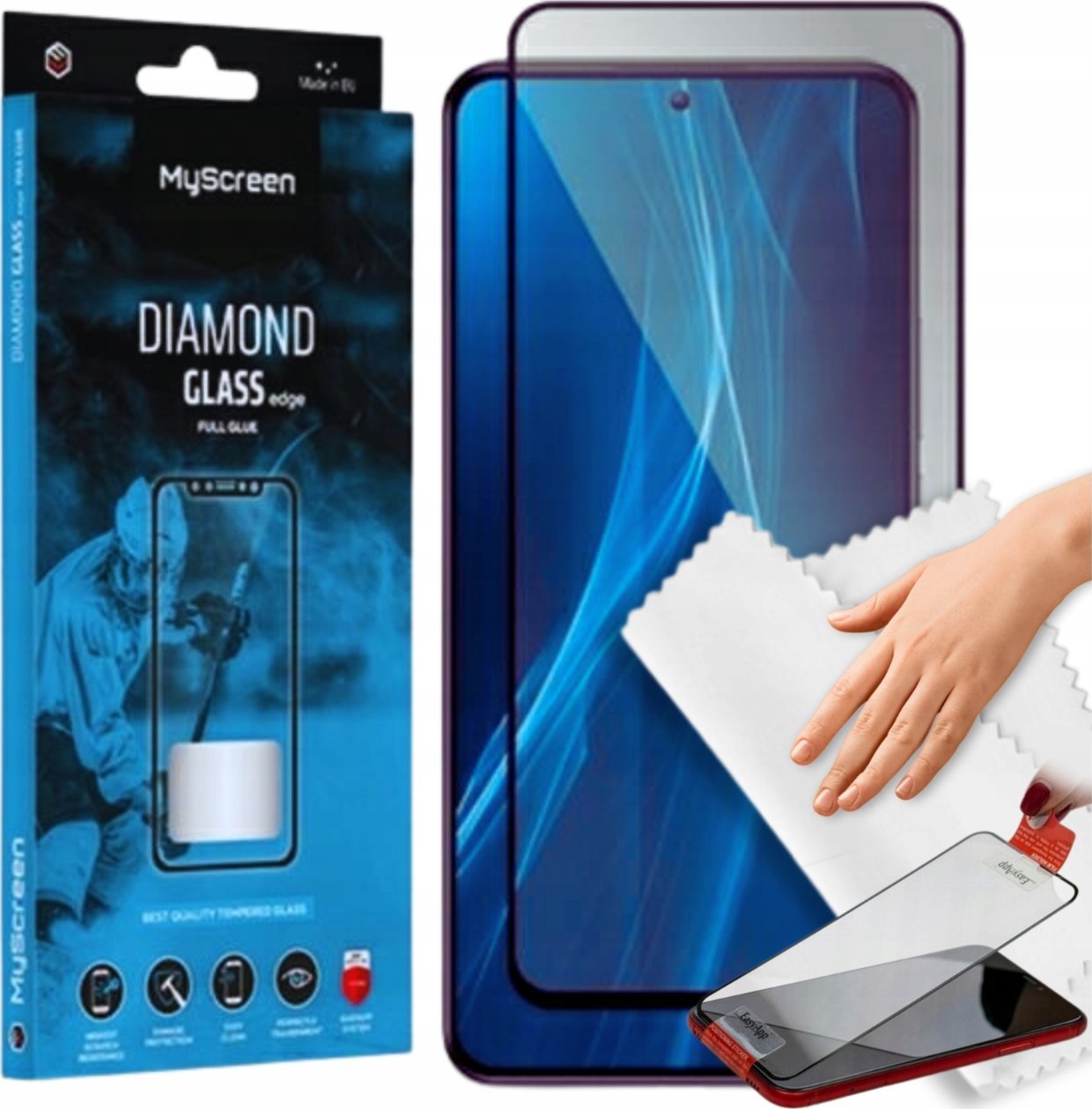 Szkło hartowane MyScreen Diamond Glass Edge FG do Google Pixel 9a czarny