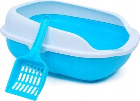 Korbi KUWETA DLA KOTA OTWARTA Z RAMKĄ NA ŻWIREK SZUFLA