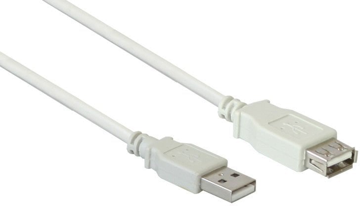 Kabel USB Alcasa USB-A - USB-A 1 m Biały (2511-OF1)