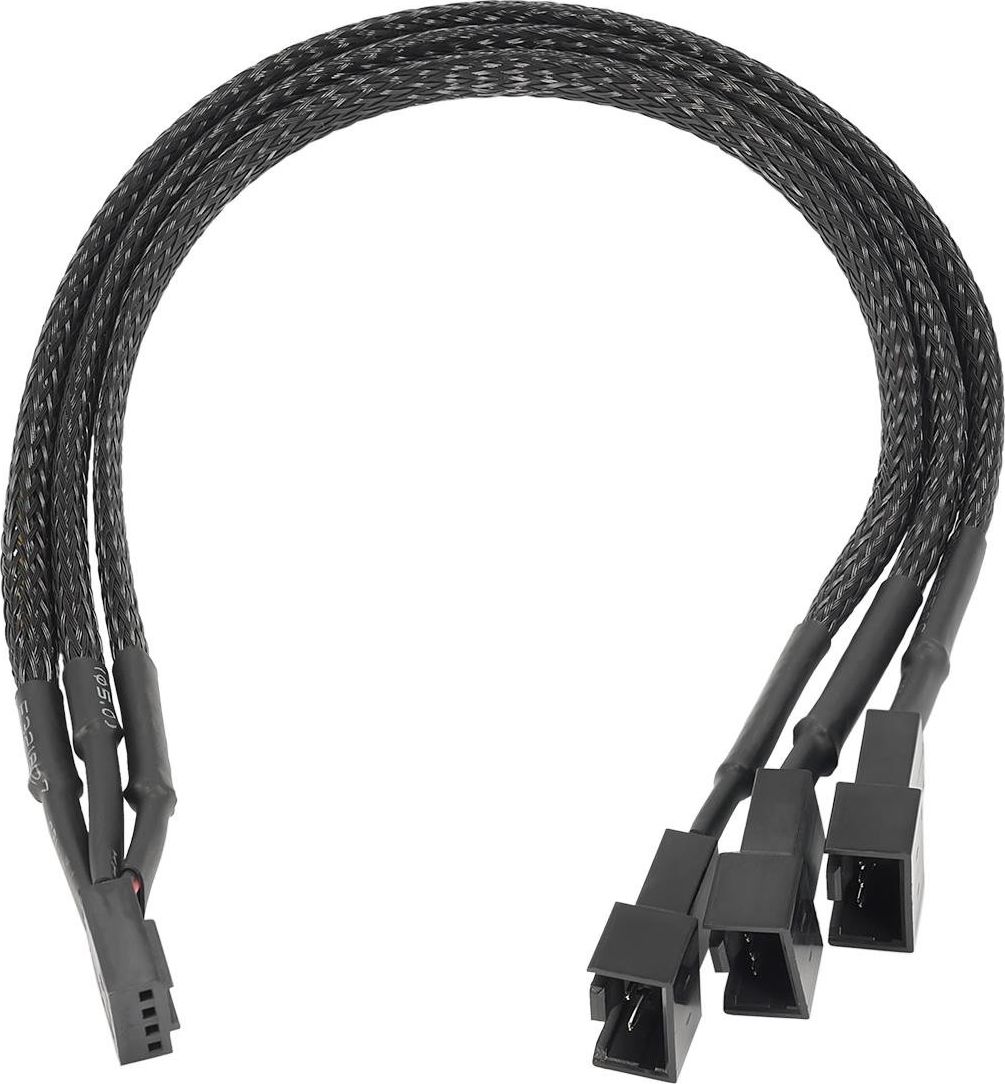 Akyga 4-pin - 4-pin x3, 0.15m, Czarny (AK-CA-65)