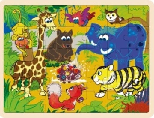 Playme Puzzle drewniane Dżungla
