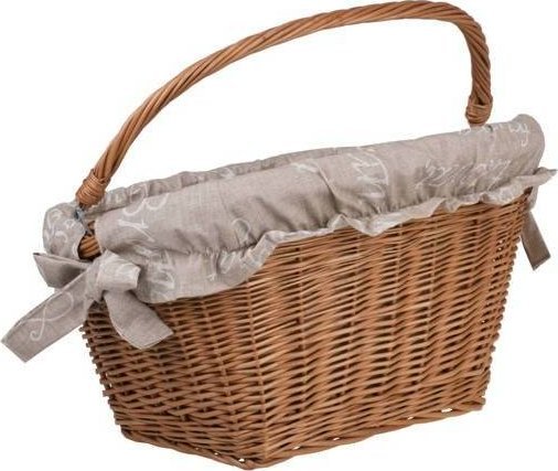 WickerPL wiklinowy Kosz na rower akcesoria rowerowe 46x34 H23/28 cm