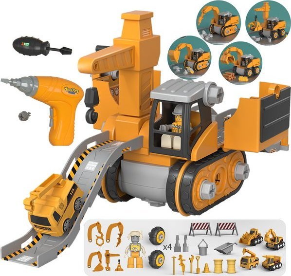 Woopie Mega Plac Budowy 5w1 Zestaw Xxl Do Skręcania Diy