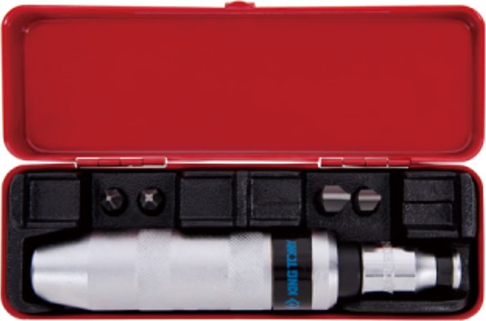 King Tony WKRĘTAK UDAROWY + BITY 5/16" 6cz. KASETA King Tony