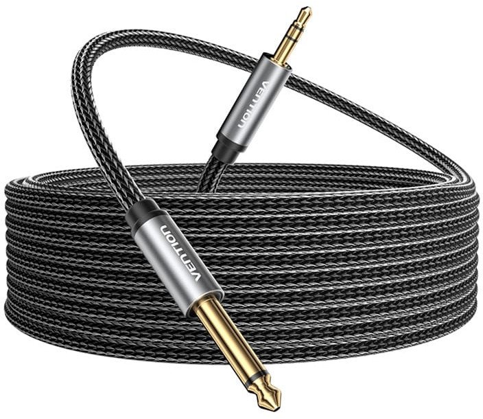 Kabel audio mini jack 3.5mm męski do jack 6.35mm męski Vention BCYHJ 5m