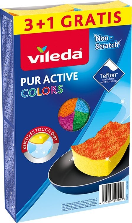 Vileda Zmywak Pur Active Colors 4 szt.