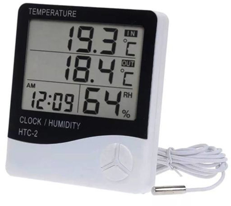 Stacja pogody E6166 termometr, higrometr, zegar, b