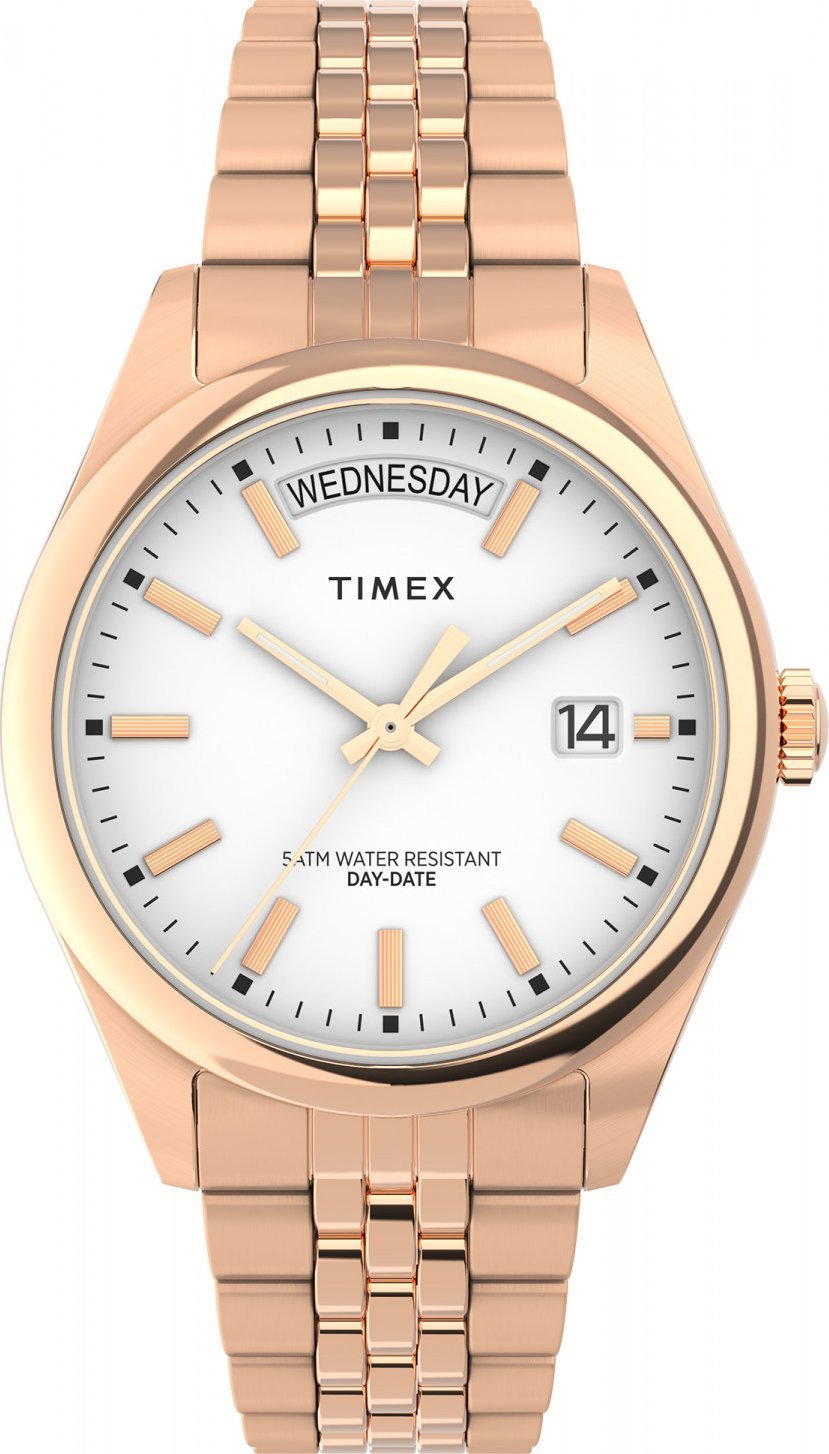 Zegarek Timex Zegarek damski Timex TW2W32200 różowe złoto