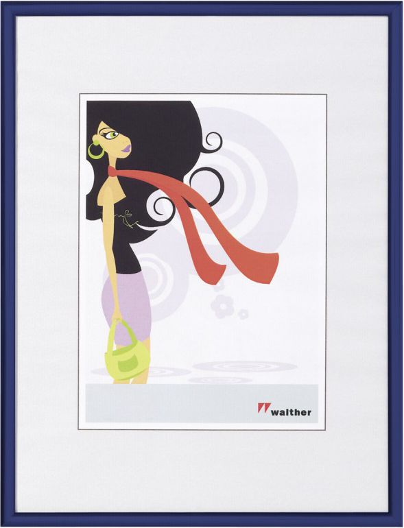 Ramka Walther New Lifestyle, 30x40, plastikowa, niebieska (KV040L)