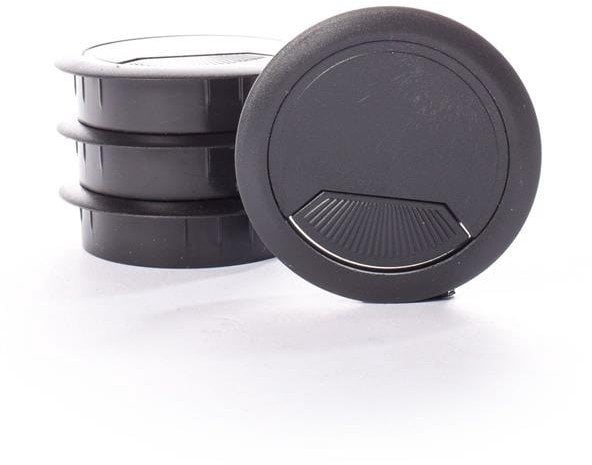 FURNITURE WIRE SLOT D60 BLAC DF-8160 4PC