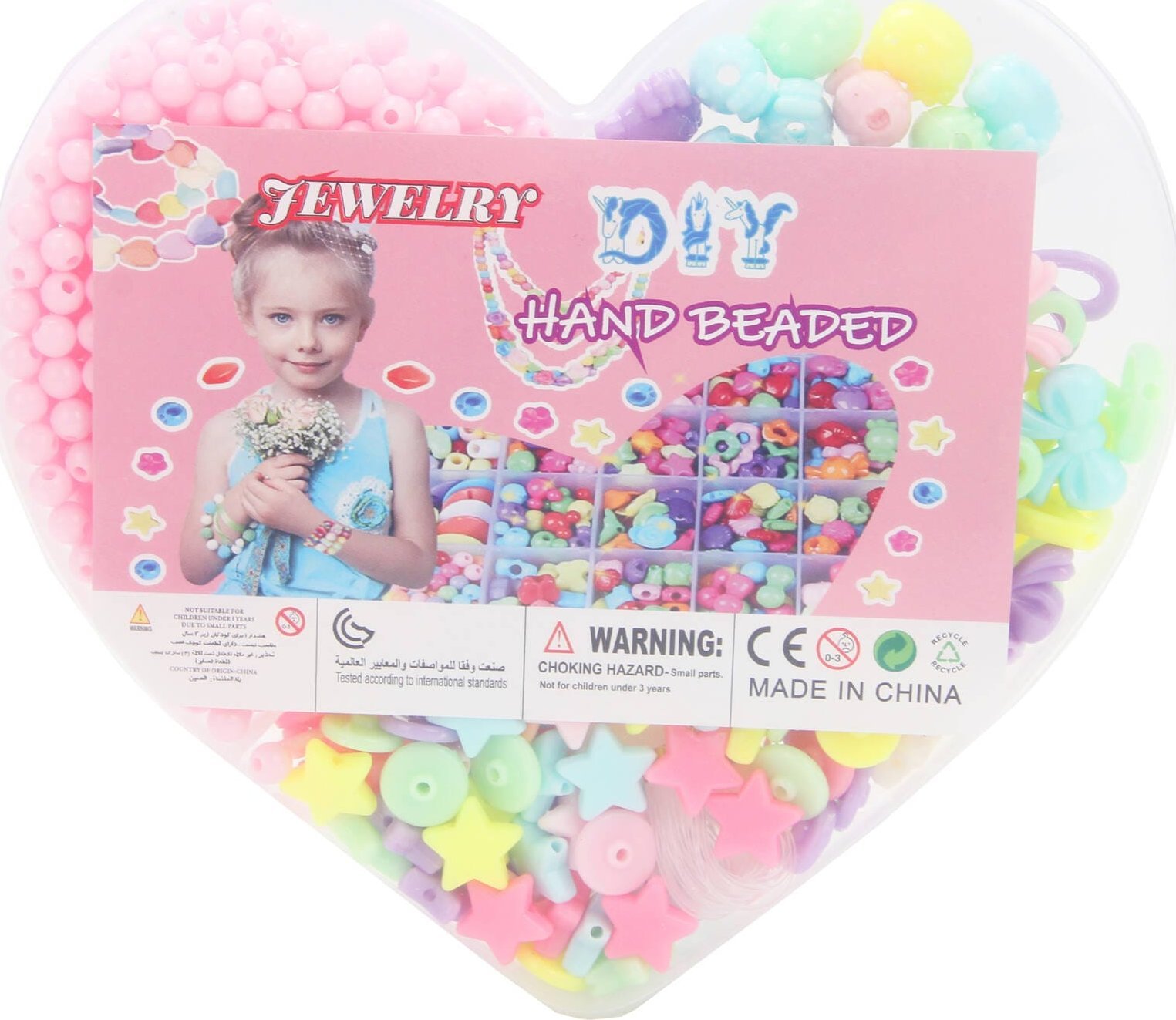 Trifox KORALIKI DO NAWLEKANIA SERCE 1szt