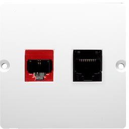 Kontakt-Simon Gniazdo komputerowe RJ45 kat.5e + telefoniczne RJ12