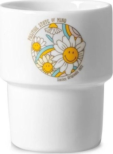 Kubek porcelanowy Smiley - Kwiaty