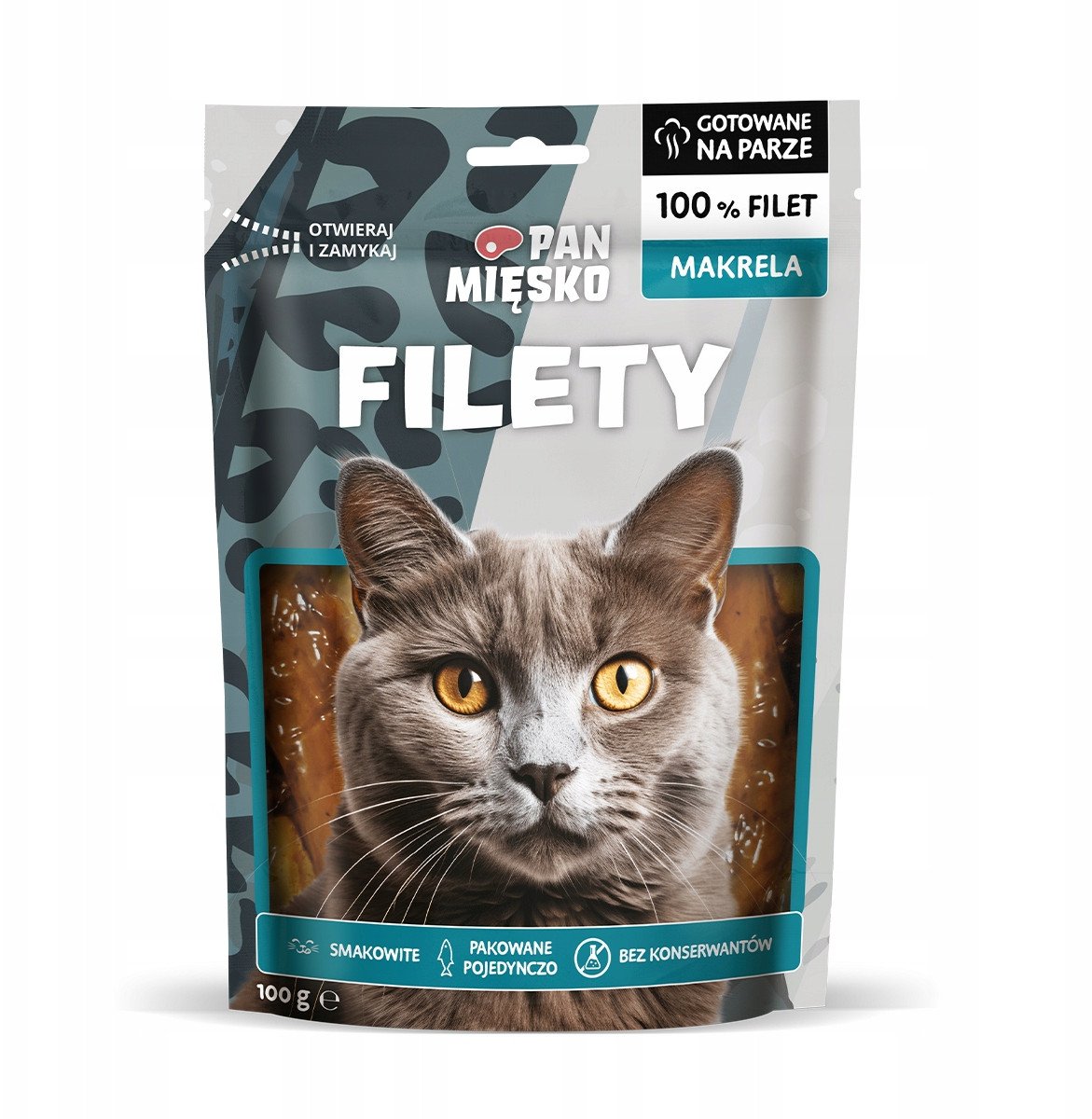 Przysmak dla kota Filety Makrela (dorosły) 100g