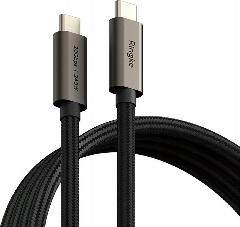 Kabel USB Ringke USB-C - USB-C 2 m Czarny (RGK1951)